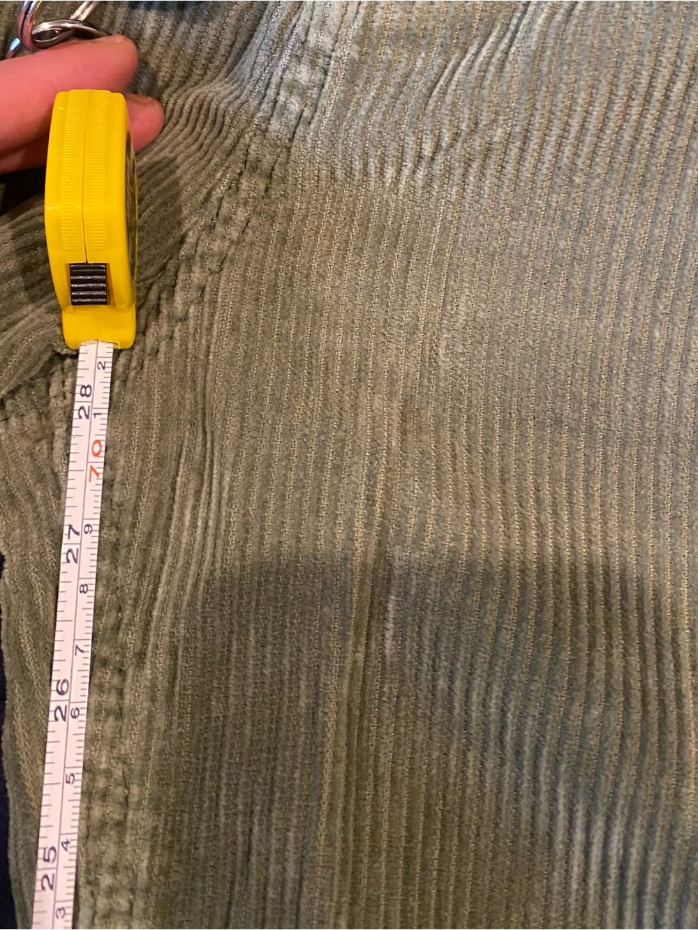 BDG Urban Outfitters Corduroy Pants Size 24 Army Green Women’s Jean Fall Y2K 90s - Picture 5 of 6